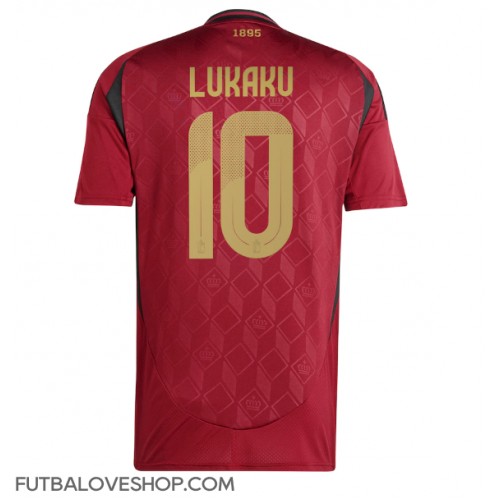 Dres Belgicko Romelu Lukaku #10 Domáci ME 2024 Krátky Rukáv